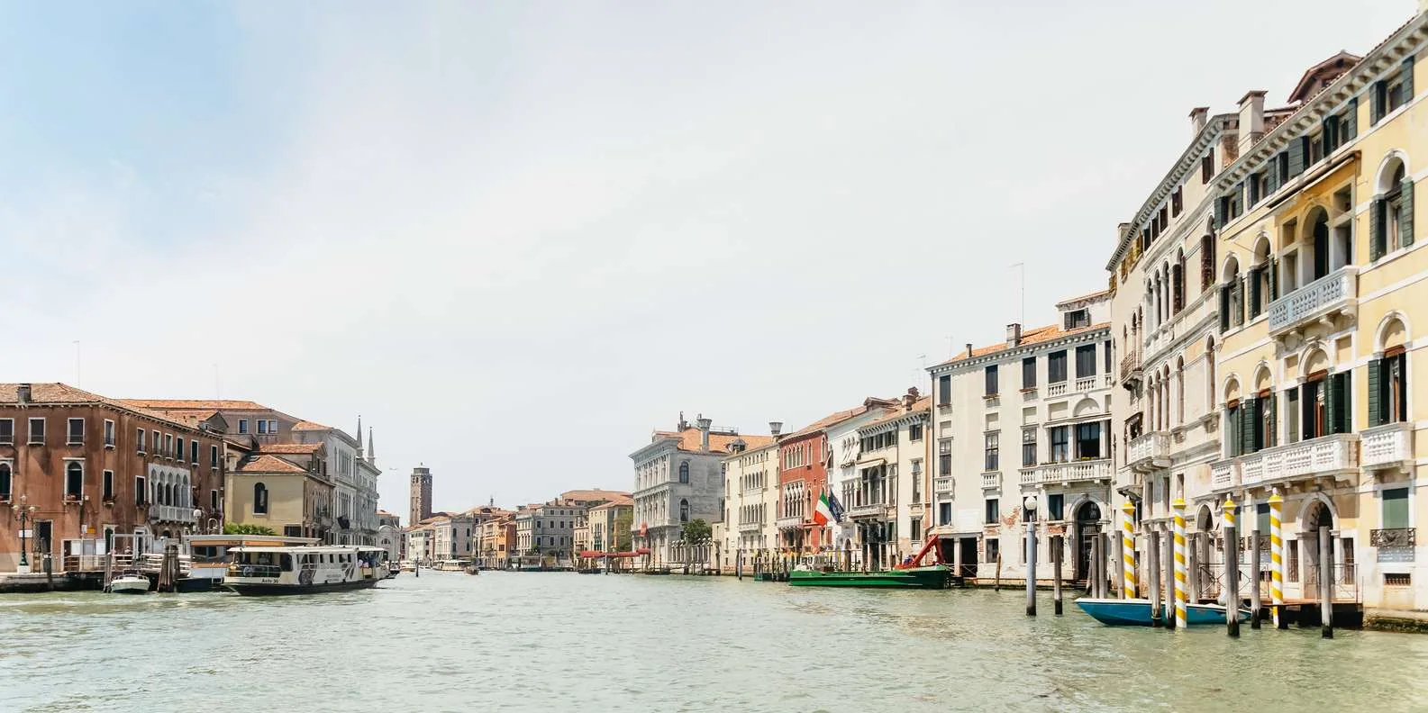 Marco Polo Airport water taxi dock embarkation point for Venice transfers
